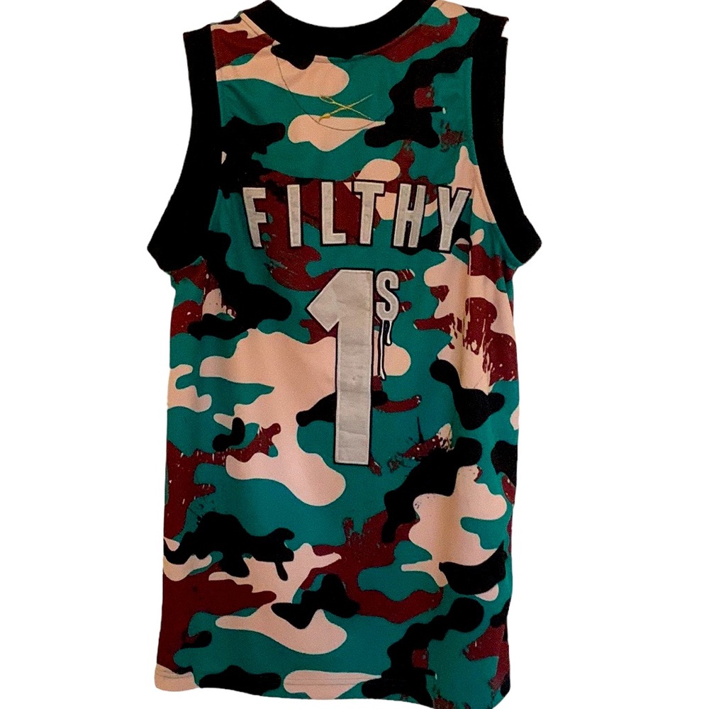 Filthy Dripped Streetwear Camo Filthy 1 top, M